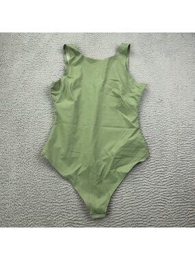 Pinsy Sage Scoop Tank Hourglass Shapewear Size Large Bodysuit Green